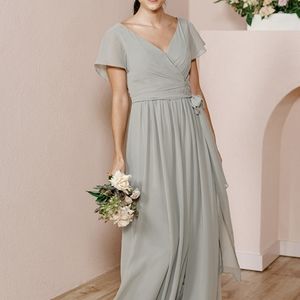 Revelry Harper Chiffon faux wrap dress size 4